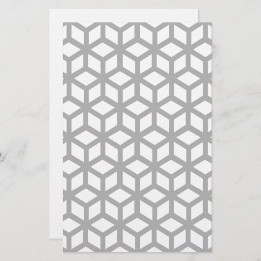 Schwarzweißmuster Briefpapier (Vorne/Hinten)