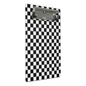 Schwarzweißmuster der Karton-Tafel Mini Klemmbrett (Schrägansicht)