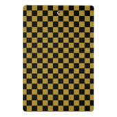 Schwarzweißmuster der Karton-Tafel Mini Klemmbrett (Rückseite)