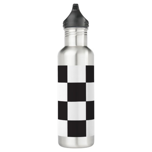 Schwarzweißmuster Edelstahlflasche (Rechts)