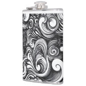 Schwarzweißmuster Flachmann (Links)