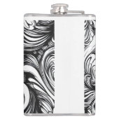 Schwarzweißmuster Flachmann (Rückseite)