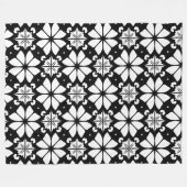 Schwarzweißmuster Fleecedecke (Vorderseite (Horizontal))