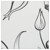 Schwarzweißmuster für Vintage Blume Stoff (Muster)