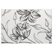 Schwarzweißmuster für Vintage Blume Stoff (Fat Quarter (45,7 x 55,9 cm))