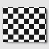 Schwarzweißmuster Gästebuch (Rückseite)