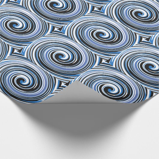 Schwarzweißmuster Geschenkpapier (Ecke)