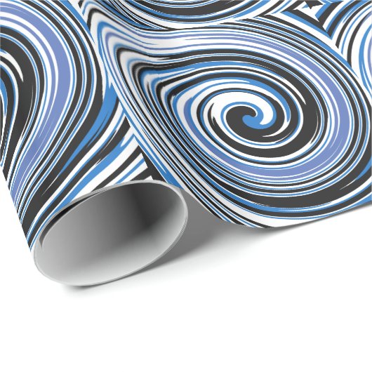 Schwarzweißmuster Geschenkpapier (Rolleneckpunkt)