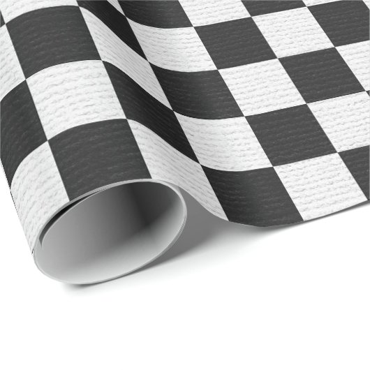 Schwarzweißmuster Geschenkpapier (Rolleneckpunkt)