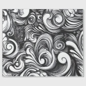 Schwarzweißmuster Geschenkpapier (Flach)