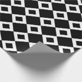Schwarzweißmuster Geschenkpapier (Ecke)