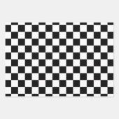 Schwarzweißmuster Geschenkpapier Set (Vorderseite 3)