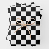 Schwarzweißmuster Geschenkpapier Set (Beispiel)