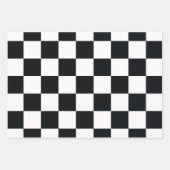 Schwarzweißmuster Geschenkpapier Set (Vorderseite 3)