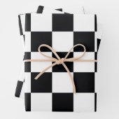 Schwarzweißmuster Geschenkpapier Set (Beispiel)