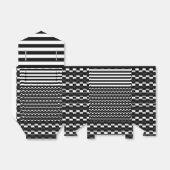 Schwarzweißmuster Geschenkschachtel (Ungefaltet)