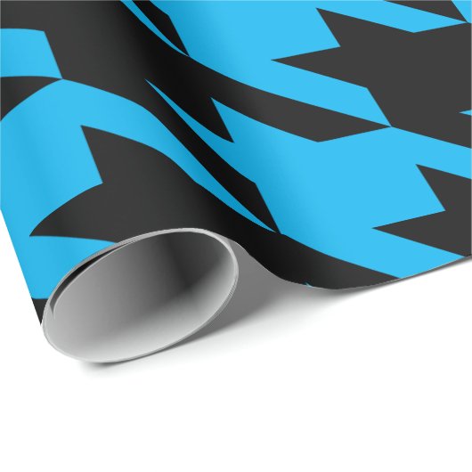 Schwarzweißmuster im Hahnentrittmuster - Wrapping  Geschenkpapier (Rolleneckpunkt)