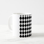 Schwarzweißmuster Kaffeetasse (Vorderseite Links)