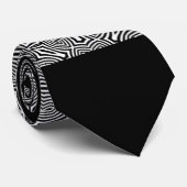 Schwarzweißmuster Krawatte (Gerollt)