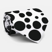 Schwarzweißmuster Krawatte (Gerollt)