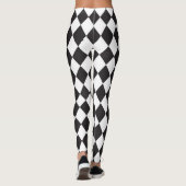 Schwarzweißmuster Leggings (Rückseite)