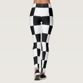 Schwarzweißmuster Leggings (Rückseite)