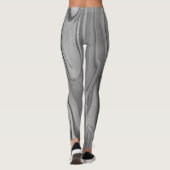 Schwarzweißmuster Leggings (Rückseite)