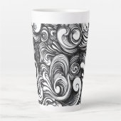 Schwarzweißmuster Milchtasse (Vorderseite)