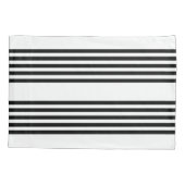 Schwarzweißmuster mit fünf Streifen Kissenbezug (Rückseite)