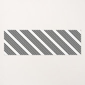 Schwarzweißmuster mit fünf Streifen Yogamatte (Rückseite (Horizontal))