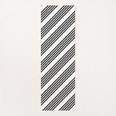 Schwarzweißmuster mit fünf Streifen Yogamatte (Vorderseite)