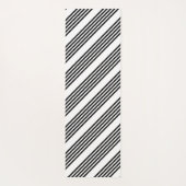Schwarzweißmuster mit fünf Streifen Yogamatte (Rückseite)