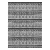 Schwarzweißmuster mit Spitze und Patchwork Tischdecke (Vorderseite)