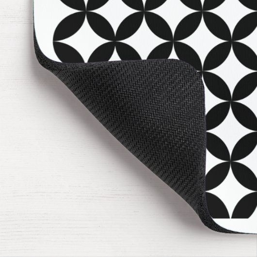 Schwarzweißmuster Mousepad (Ecke)