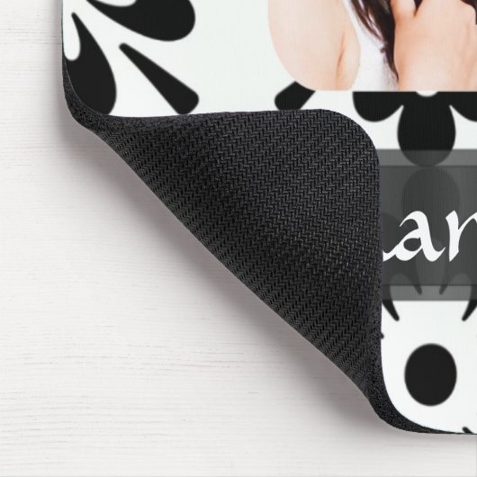 Schwarzweißmuster Mousepad (Ecke)