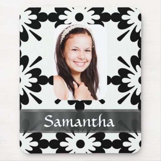 Schwarzweißmuster Mousepad (Vorne)