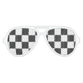 Schwarzweißmuster Partybrille (Vorderseite)