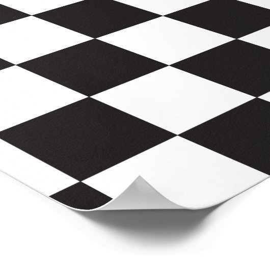 Schwarzweißmuster Poster (Ecke)