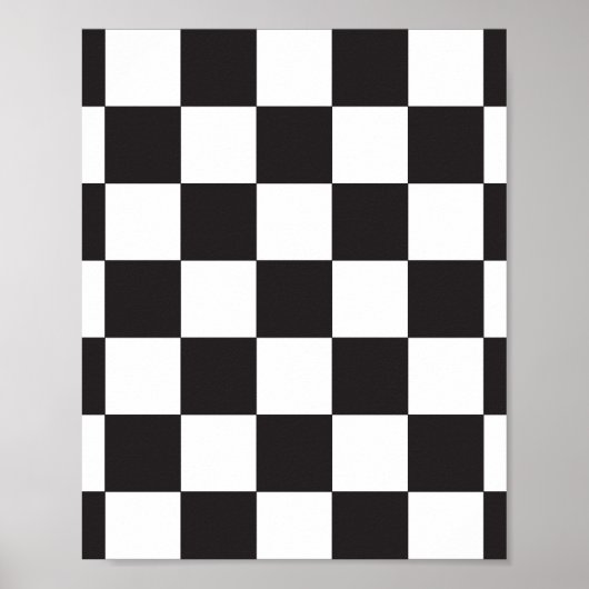 Schwarzweißmuster Poster (Vorne)