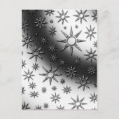 Schwarzweißmuster Postkarte (Vorderseite)