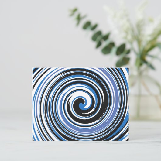 Schwarzweißmuster Postkarte (Stehend Vorderseite)