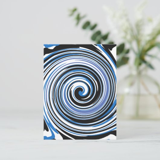 Schwarzweißmuster Postkarte (Stehend Vorderseite)