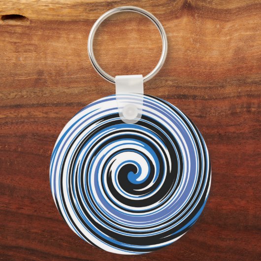 Schwarzweißmuster Schlüsselanhänger (Vorderseite)