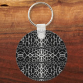 Schwarzweißmuster Schlüsselanhänger (Vorderseite)