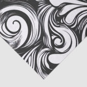 Schwarzweißmuster Seidenpapier (Detail)