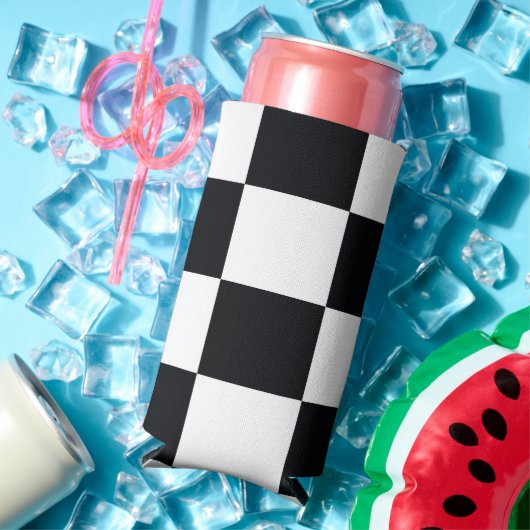 Schwarzweißmuster Selters Dosenkühler (In Situ Sommer)