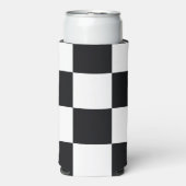 Schwarzweißmuster Selters Dosenkühler (Seltzer Vorderseite)