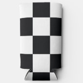 Schwarzweißmuster Selters Dosenkühler (Vorderseite)