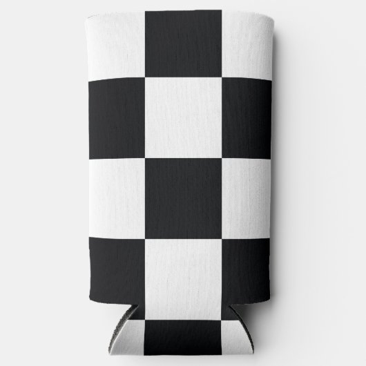 Schwarzweißmuster Selters Dosenkühler (Vorderseite)