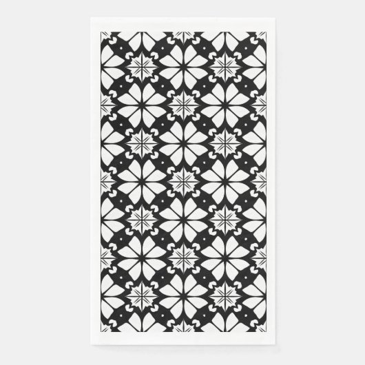 Schwarzweißmuster Serviette (Vorderseite)